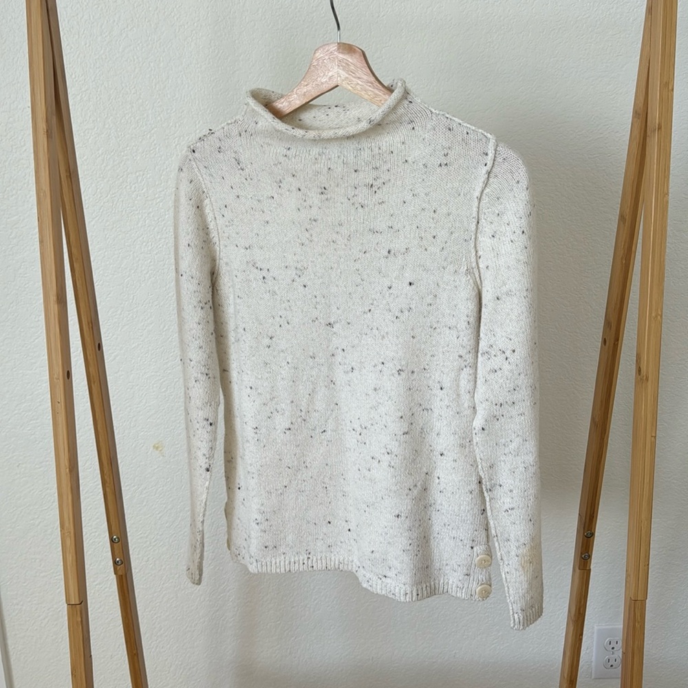 speckled sweater